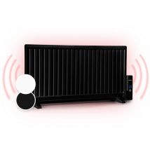 Oneconcept - Wallander Ölradiator 1000W Thermostat Ölheizung ultraflach schwarz