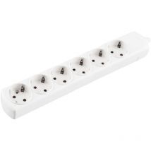 Onlex - t/t socle blanc sans câble 6 prises