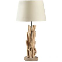 Onli Lighting - Onli agar Lampe de table avec abat-jour conique rond, bois naturel
