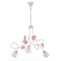 Pendant light butterfly 3 Light Glass,Metal