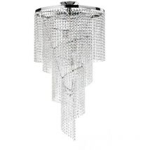 36-onli - Ceiling lamp elica 6 Light Glass,Metal Crystal