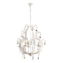 Onli Lighting - lampadario a 5 luci 'jane' bianco, e14