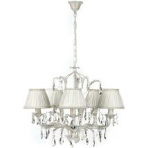 Onli Lighting - Onli karen Lustre à bras multiples avec abat-jour, ivoire