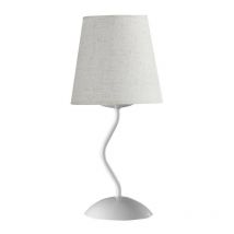 Onli - margot Lampe de table avec abat-jour conique rond, blanc
