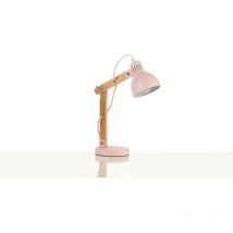 36-onli - Table lamp nora Wood,Metal Wood,Pink