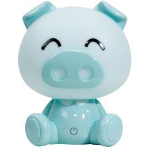 Onli - piggy Lampe de table à del intégrée pour enfants, bleu