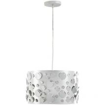 Ricky Plafonnier suspendu cylindrique, blanc - Onli