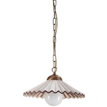 Onli Lighting - Onli Rosina Dome Pendant Ceiling Light, Ceramic Shade