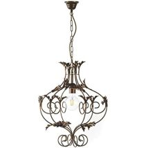 Lampadario "contessa" In Metallo Color Bronzo, E27