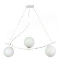 36-onli - Ceiling lamp trio 3 Light Metal White