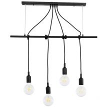 Onli Wire 4 Light Bar Pendant Ceiling Light, Black