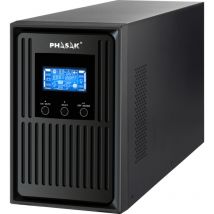 Phasak - Online-USV, brand Modell ph 8010 de 1000 va, ideal für kritische Geräte de niedriger Verbrauch, mit doppelter Umwandlung, reiner Sinuswelle,