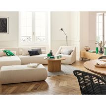 Lisa Design - Onyx - 5-sitzer modulares ecksofa links - cord - beige