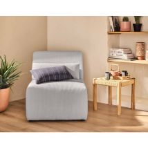 Onyx - sessel ohne armlehnen - cord - hellgrau