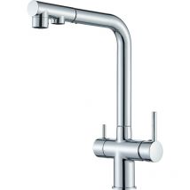 Robinet de Cuisine 3 Voies Mitigeur Cuisine 3 Voies Pivotant à 360°, Robinet Évier Cuisine Eau Potable, Robinet Évier De Cuisine Avec Sortie Eau