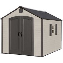 Lifetime - Oos - Back October 2021 - 8 x 10 Life Plus Plastic Apex Shed With Plastic Floor + 1 Window (2.43m x 3.05m)