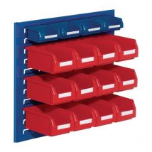 Juego de caja de almacenamiento abierta H450XL500XP250 mm Hoja de acero/polietilio. revisión