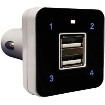 Open Charge Universal-Fernbedienung, selbstlernender Zigarettenanzünder, 12 v, mit 2 USB-Anschlüssen Bravo Mod. 90502175