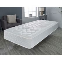 Starlight Beds - Open Coil Closed Flame Memory Foam Quilted Mattress, 5ft King Size 150cm x 200cm