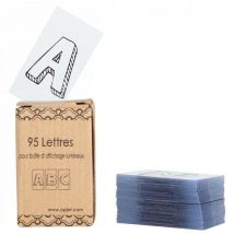 011397 – 95 Buchstaben und Symbole für Tableau Lumineux – 3,5 x 8,5 cm - Opjet