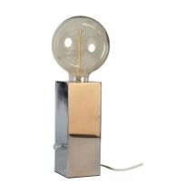Opjet - 011627 - Dimmable lamp 'totem' E27 40W - 7.5x7.5H20cm - Chrome