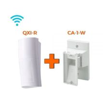 Optex Sensore Esterno Infrarossi Wireless 12mt 120° Qxi-r + Staffa Ca-1w