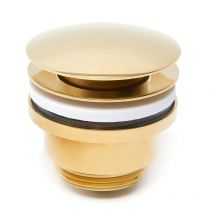 Optima - Ablaufgarnitur Schaftventil Klick-Klack 1 1/4'', gold