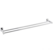 Cube Way Portasciugamani da parete in metallo, cromato (SPI29) - Optima