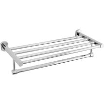 Cube Way Porte-serviette mural en métal, Chrome (SPI31) - Optima