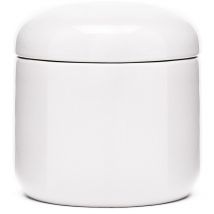 Daira Keramikdose mit Deckel, Weiß (DAI55BI) - Optima