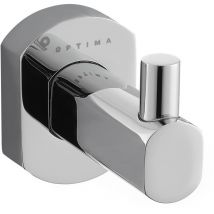 Optima Gancio da parete in ottone Cube Way, cromato (SPI21)