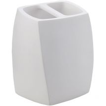 Optima Suza Portaspazzolino in poliresina, bianco (SUZ11)