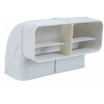 OptimAIRo-Bogen senkrecht 90° Flachkanal Abluftsystem