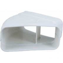 Flachkanal Bogen N20057 45°, System 222 x 90 - Optimairo