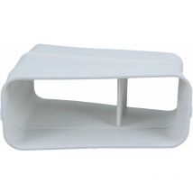 Flachkanal Bogen N20059 15°, System 222 x 90 - Optimairo