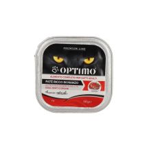 Patè per gatto in confezione da 100 gr gusto manzo - Optimo