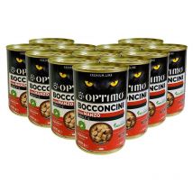 Set 12 bocconcini per gatto al gusto di manzo da 400 gr - Optimo