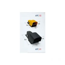 Metalworks - optimum 3210002 ape 02 interruptor de seguridad de pie thermoplastic