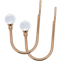 Or 2 Pièces Cristal Embrasse à Rideau u Design Crochet Embrasse Rideaux Métal Curtain Tie Back Holdbacks Embrasses à Rideaux