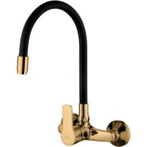 Robinet Cuisine Mitigeur Or Monocommande Bec Flexible