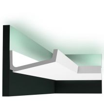 C352 Corniche Eclairage Indirect Polyuréthane Orac Decor Luxxus - 7,5x17cm (h x p) Pack 2 pièces