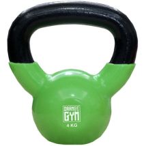 Vinyl Kettlebell 4 kg – Gusseisen mit Vinylbeschichtung – Vielseitiges Trainingszubehör für Kraft- und Konditionstraining