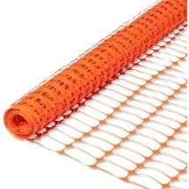 Brixo - Orange -Netzwerk vom Baustellen zur Abgrenzung in der Polyethylenrolle 120 x 500 cm Arbeiten laufend