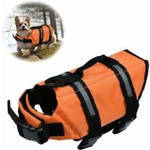 Mumu - Orange, Xl) Hundeschwimmweste, Reflektierende Schwimmweste Für Haustiere, Hundeschwimmweste Mit Griff, Verstellbarer Gürtel Zum Schwimmen Und 