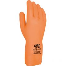 Orangefarbener Arbeitshandschuh aus Latex/Neopren, Größe 8 Juba