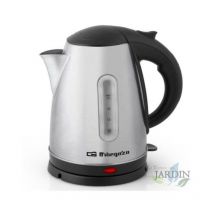 Orbegozo Wasserkocher 1,7 Liter. Flüssigkeiten erhitzen. Körper aus INOX. Abnehmbarer Krug. Leistung 2200W.