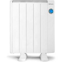 Suinga - Radiateur Electrique Basse Consommation 5 éléments 800W Orbegozo, mural ou au sol, télécommande, minuterie