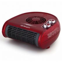 Fh 5033 chauffage horizontal rouge 2500w puissance 2 positions de chauffage et fonction ventilateur - Orbegozo