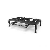 Orbegozo fo 6200 cuisinière a gas portable - puissante et résistante pour uso utilisation en extérieur - grill de fonte - sûre et pratique - 7kw de
