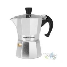 Orbegozo italienische Kaffeemaschine aus Aluminium. Fassungsvermögen 2 Tassen.